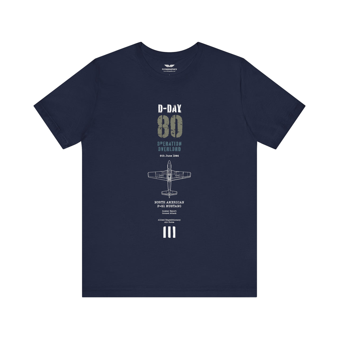 D-Day P-51 Mustang - T-shirt