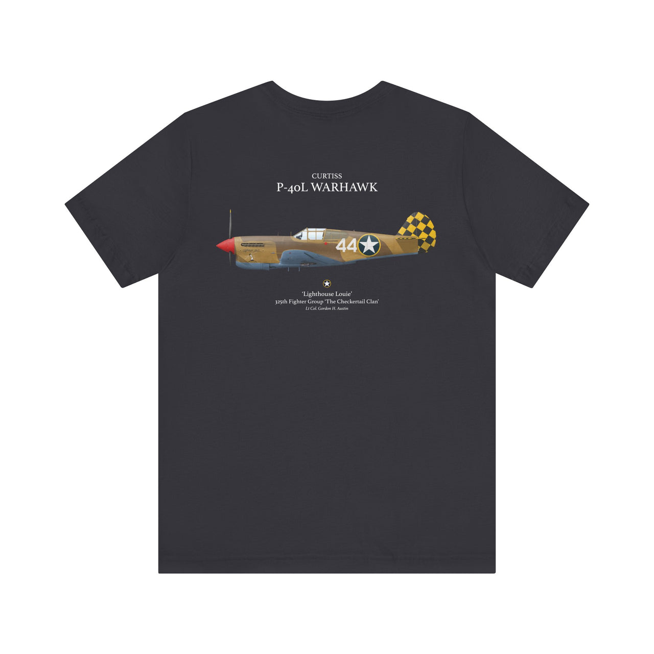 P-40L Warhawk - T-shirt printed on back
