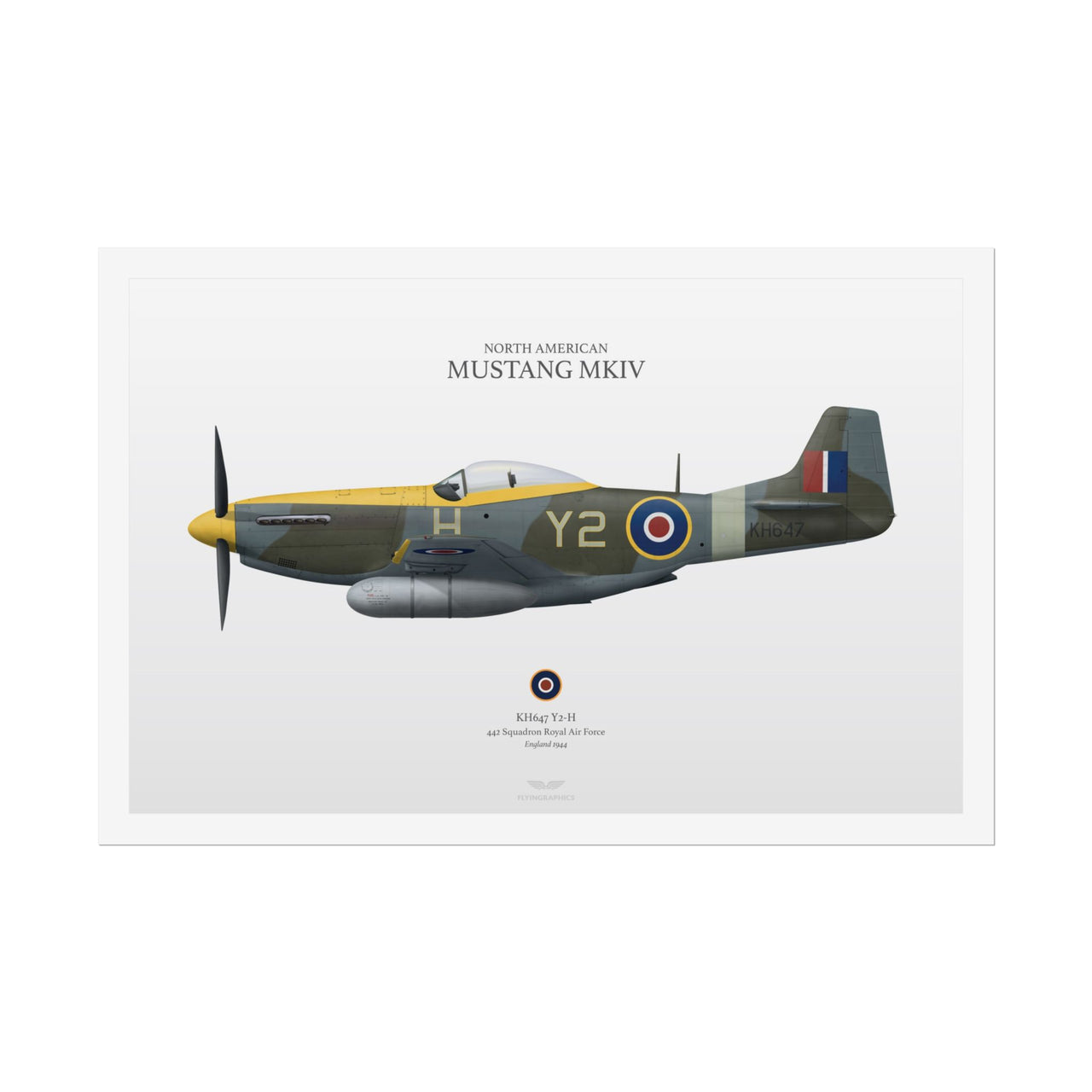 Mustang MKIV -  Rolled Poster