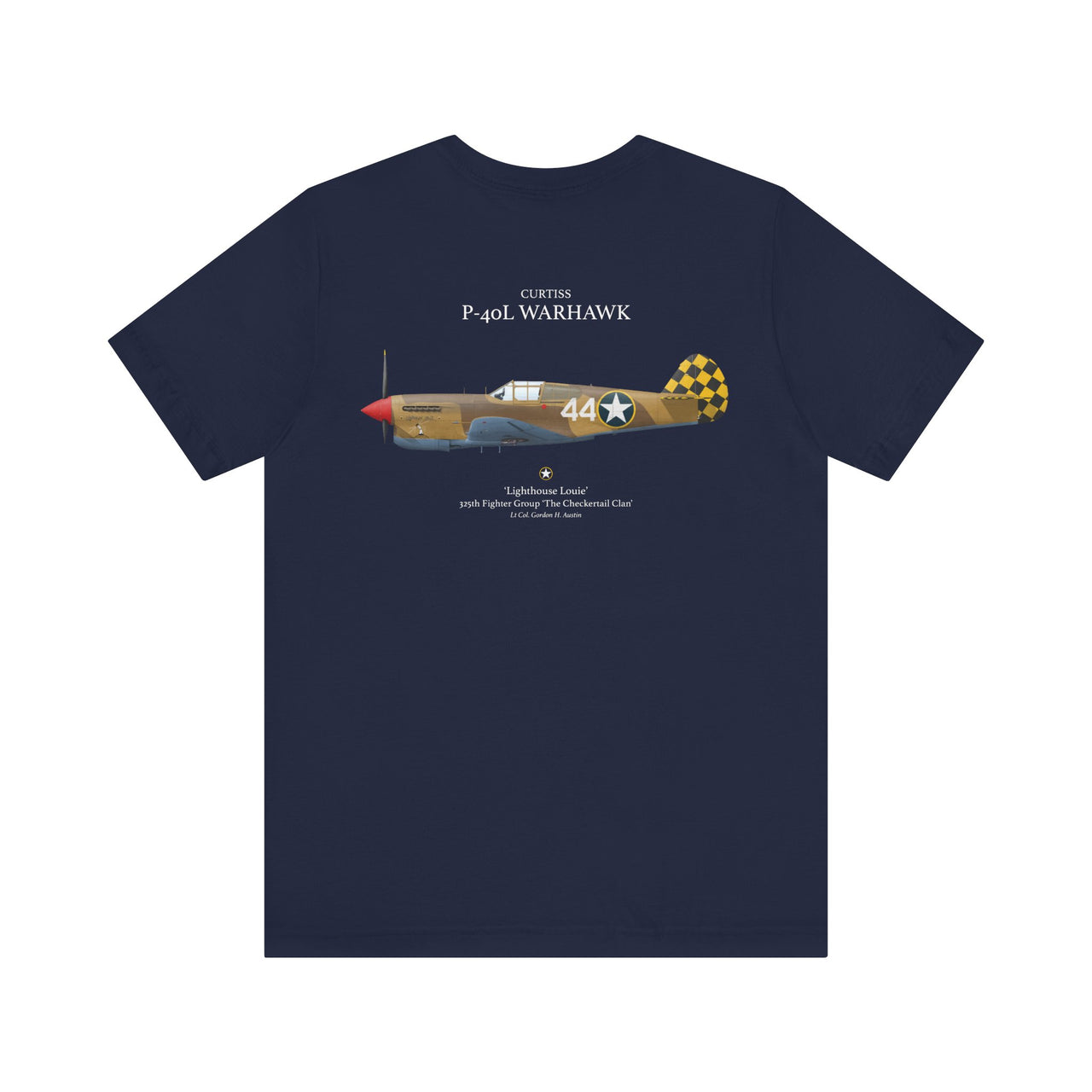 P-40L Warhawk - T-shirt printed on back