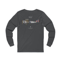 Thumbnail for de Havilland D.H.9A - Long-Sleeve T-shirt printed on back