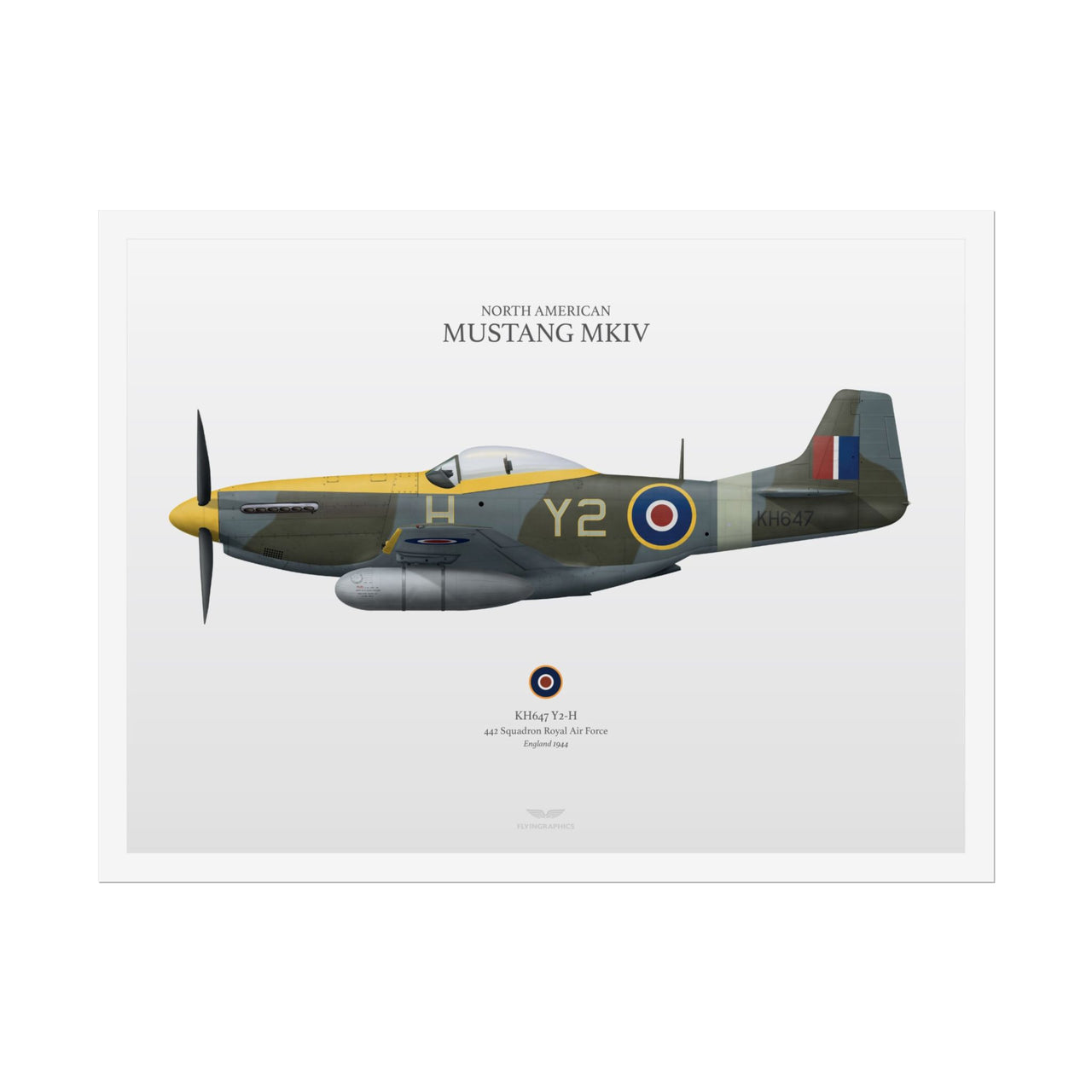 Mustang MKIV -  Rolled Poster