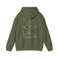 Thumbnail for L-39 Albatros - Hoodie printed on back