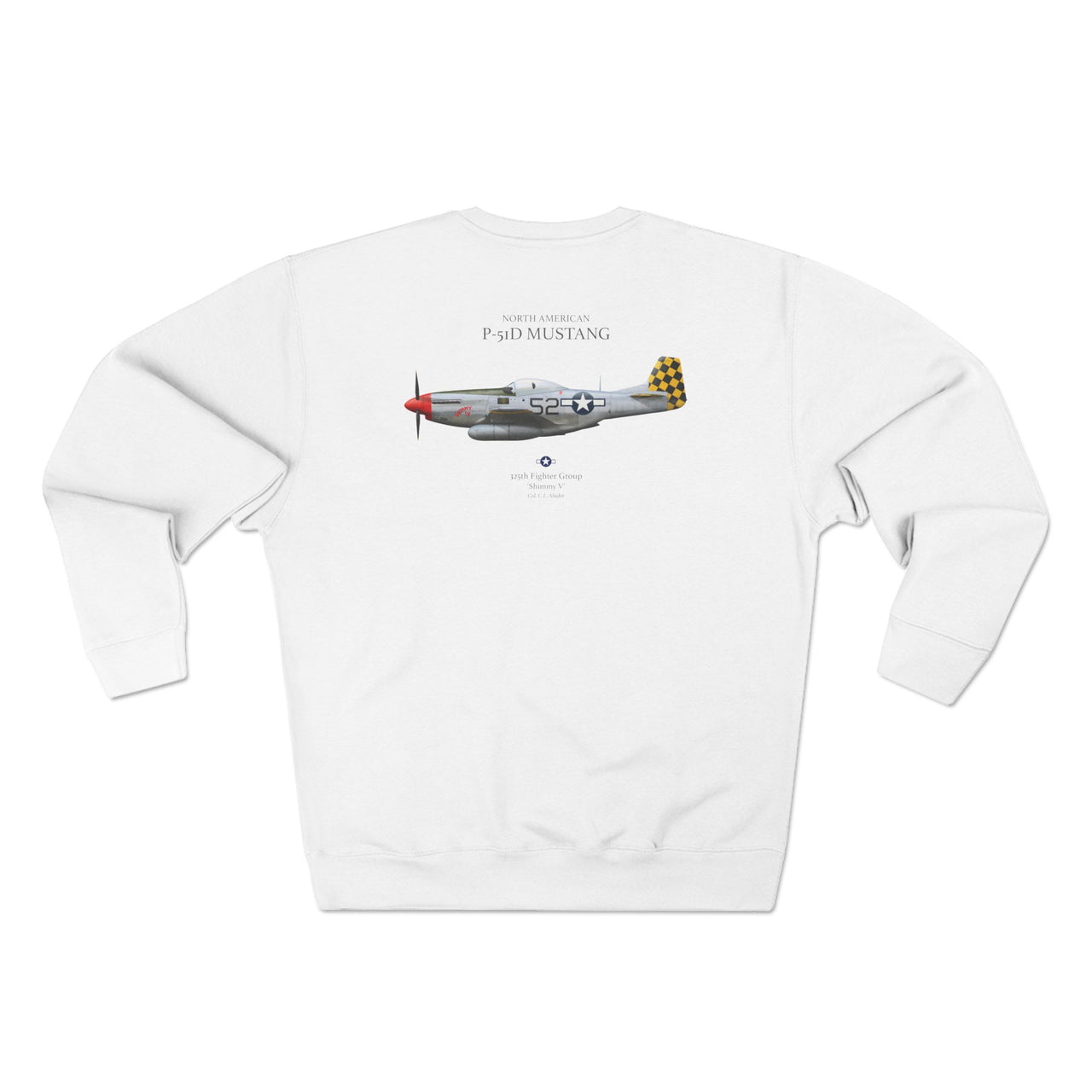 P-51D Mustang 'Shimmy V' - Sweat shirt printed on back