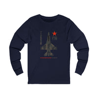 Thumbnail for Aggressor F-16 Fighting Falcon - Long Sleeve Tee