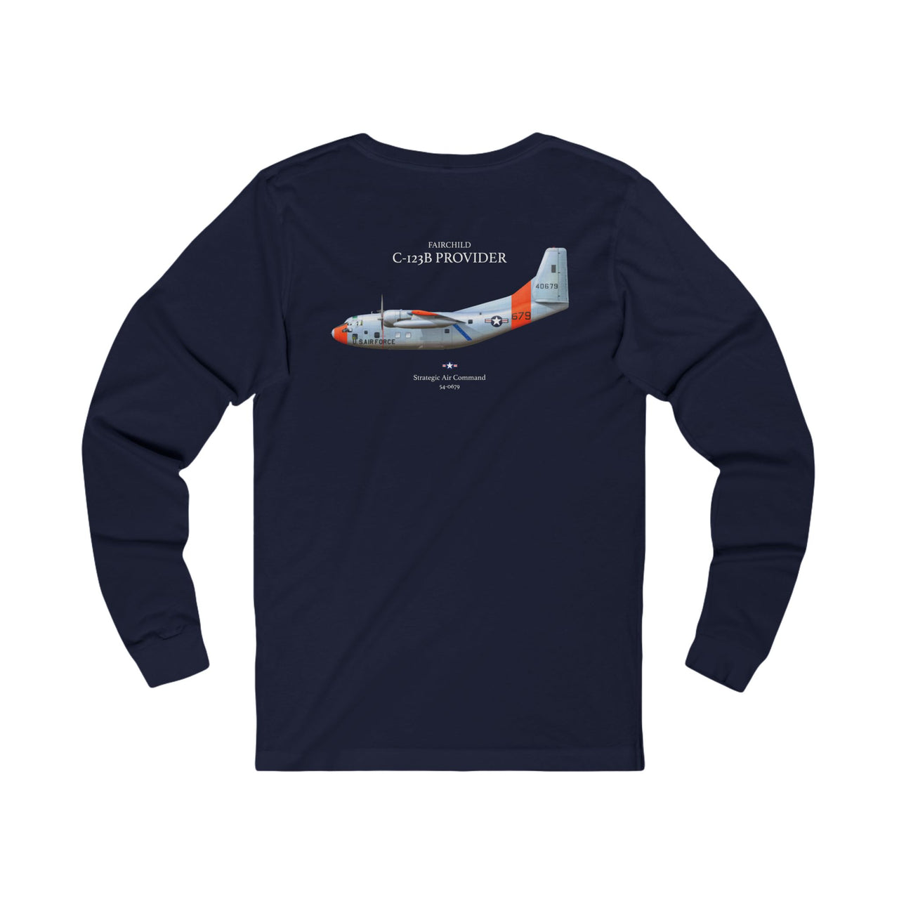 C-123B Provider - Long-Sleeve T-shirt printed on back