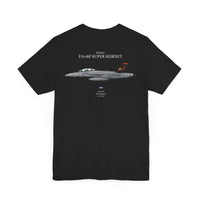 F/A-18F Super Hornet 'Red Rippers' - T-shirt printed on back