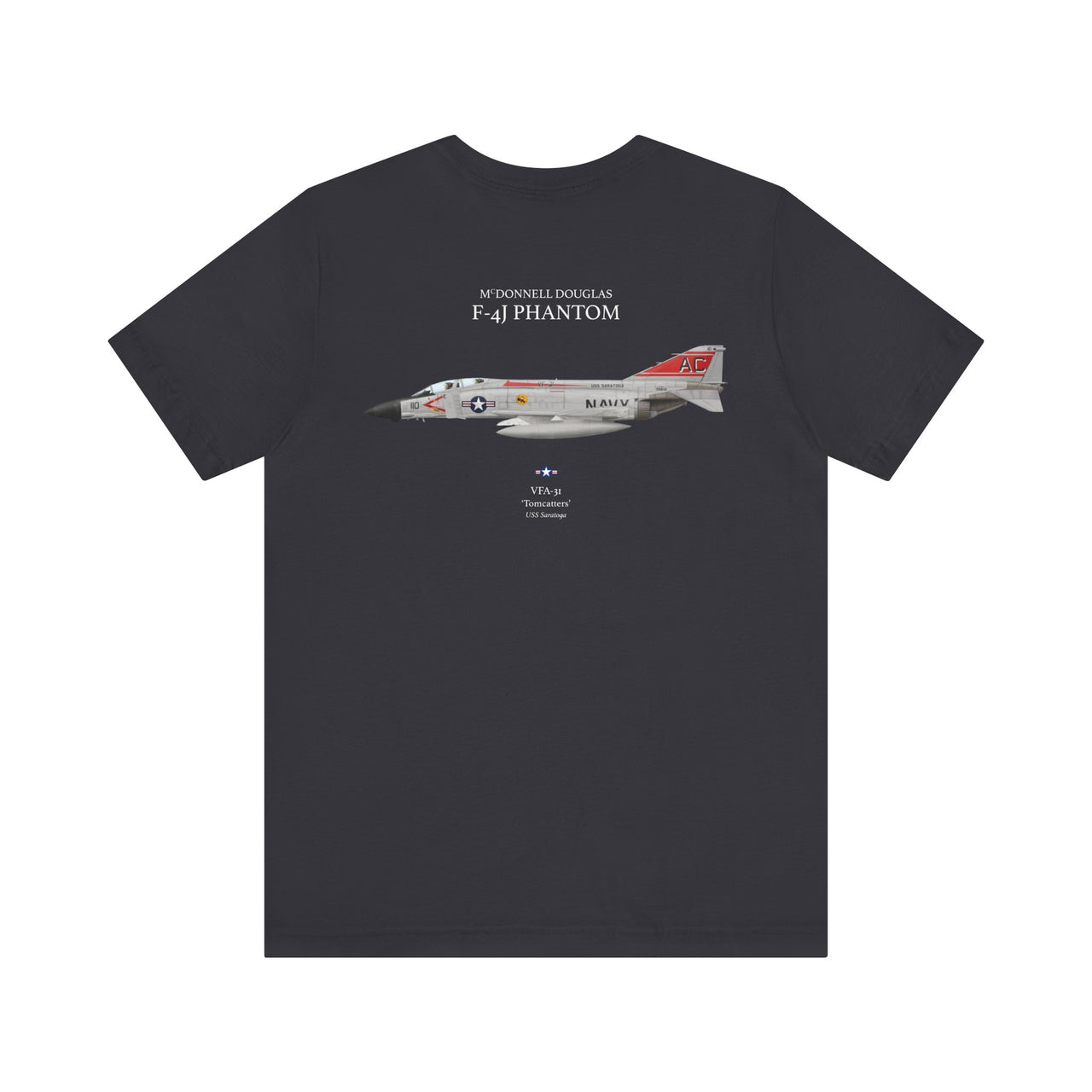 F-4J Phantom 'Tomcatters' - T-shirt printed on back