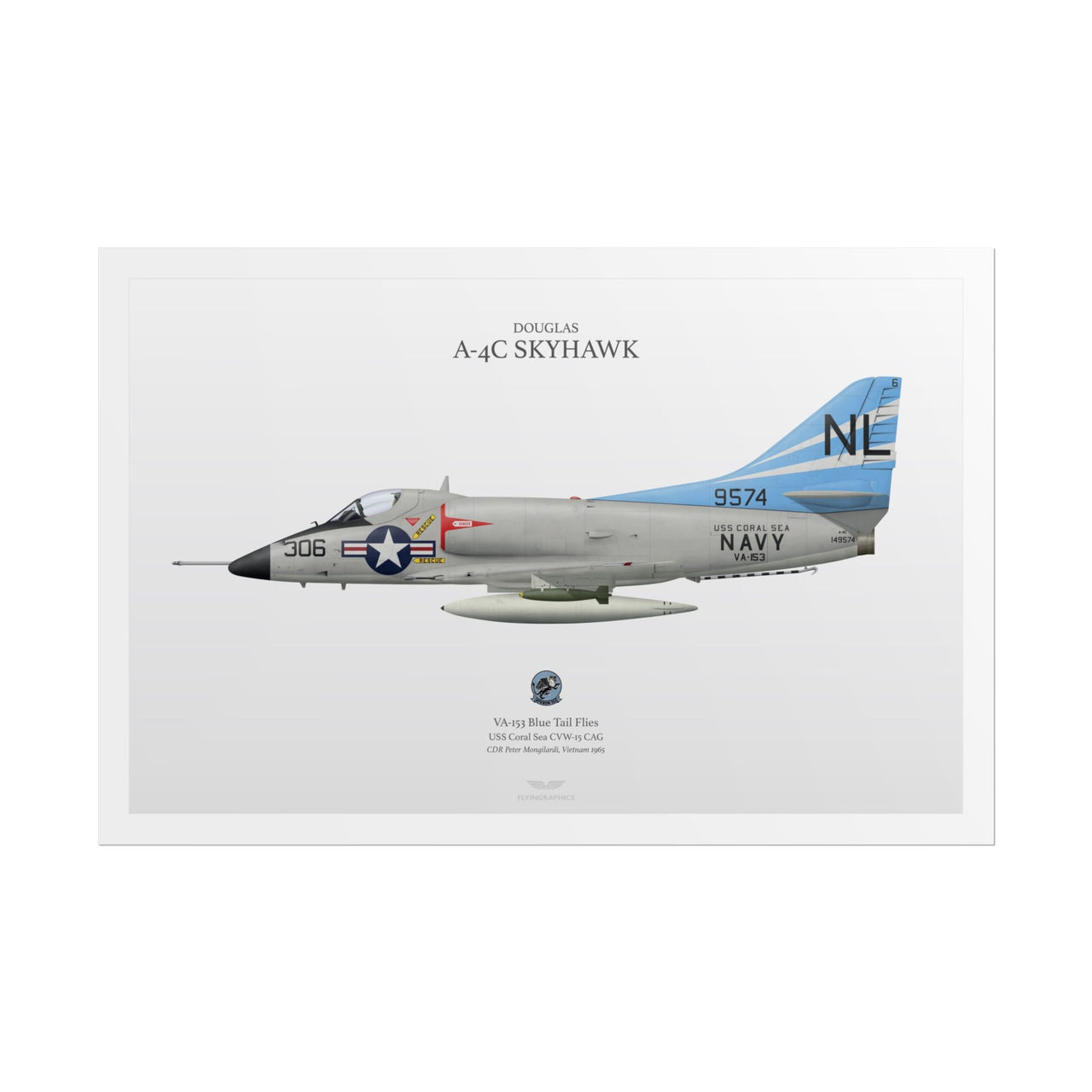 A-4C Skyhawk -  Rolled Poster