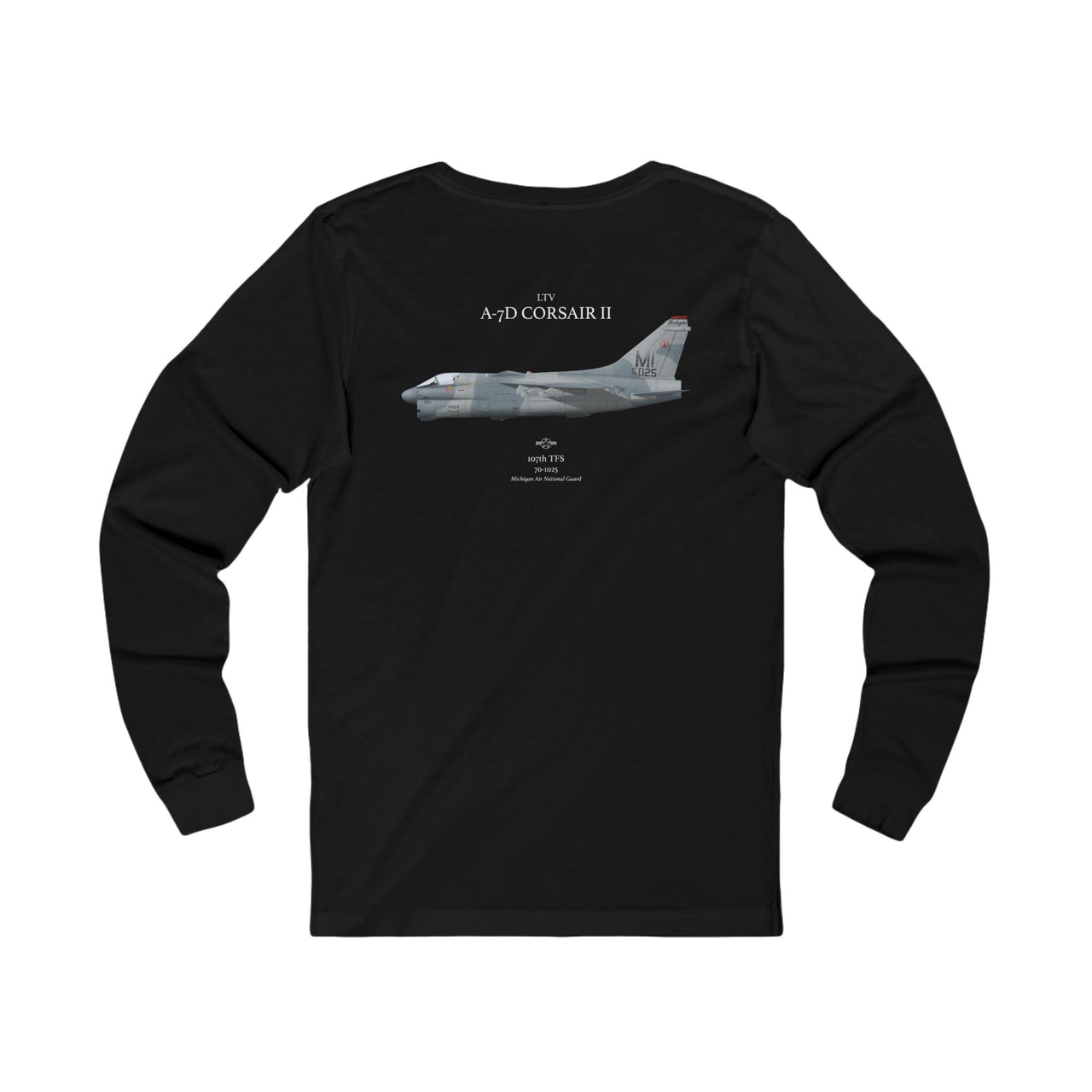 A-7D Corsair II  - Long-Sleeve T-shirt printed on back