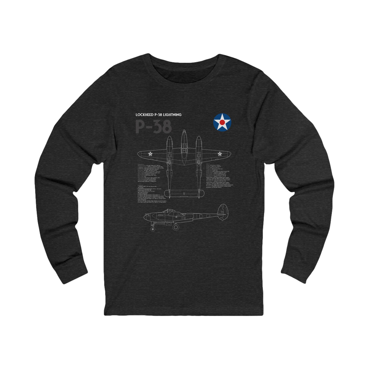 P-38 Lightning - Long Sleeve Tee