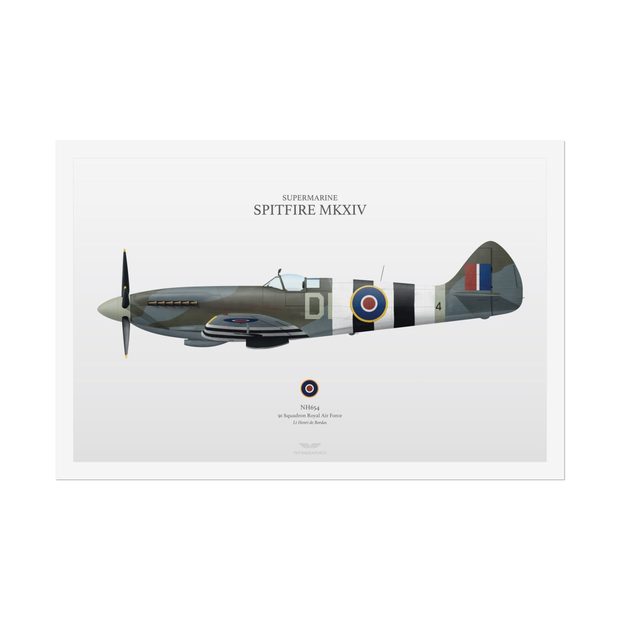 Spitfire MKXIV -  Rolled Poster