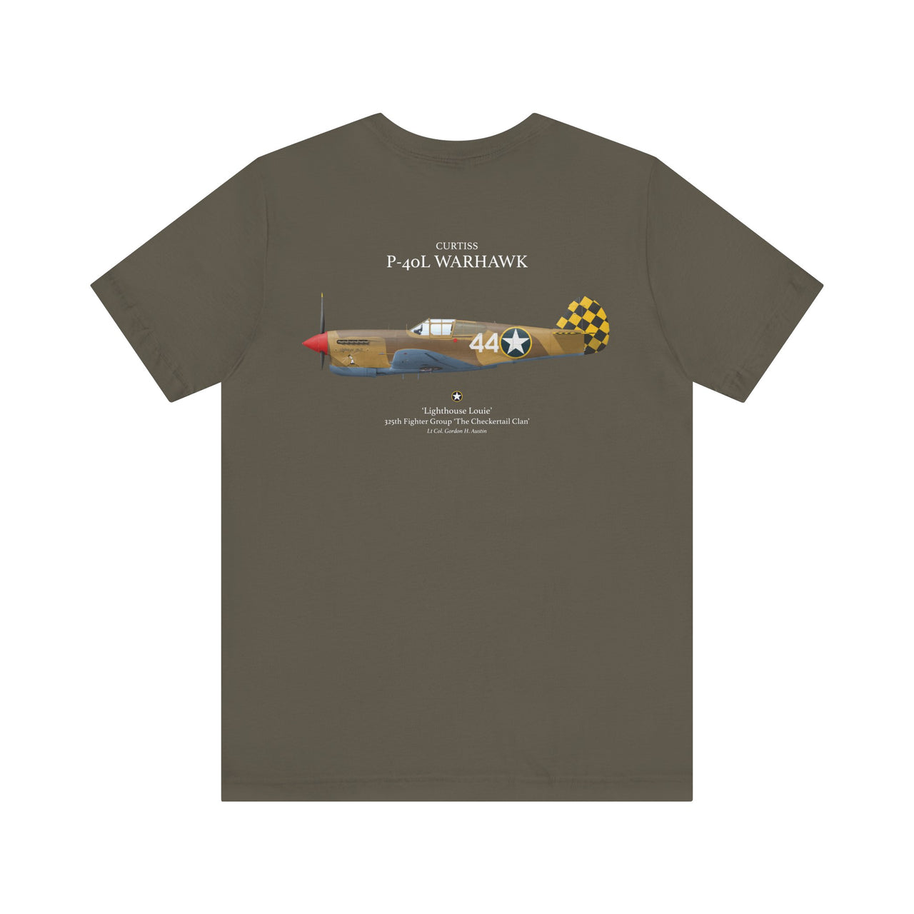 P-40L Warhawk - T-shirt printed on back