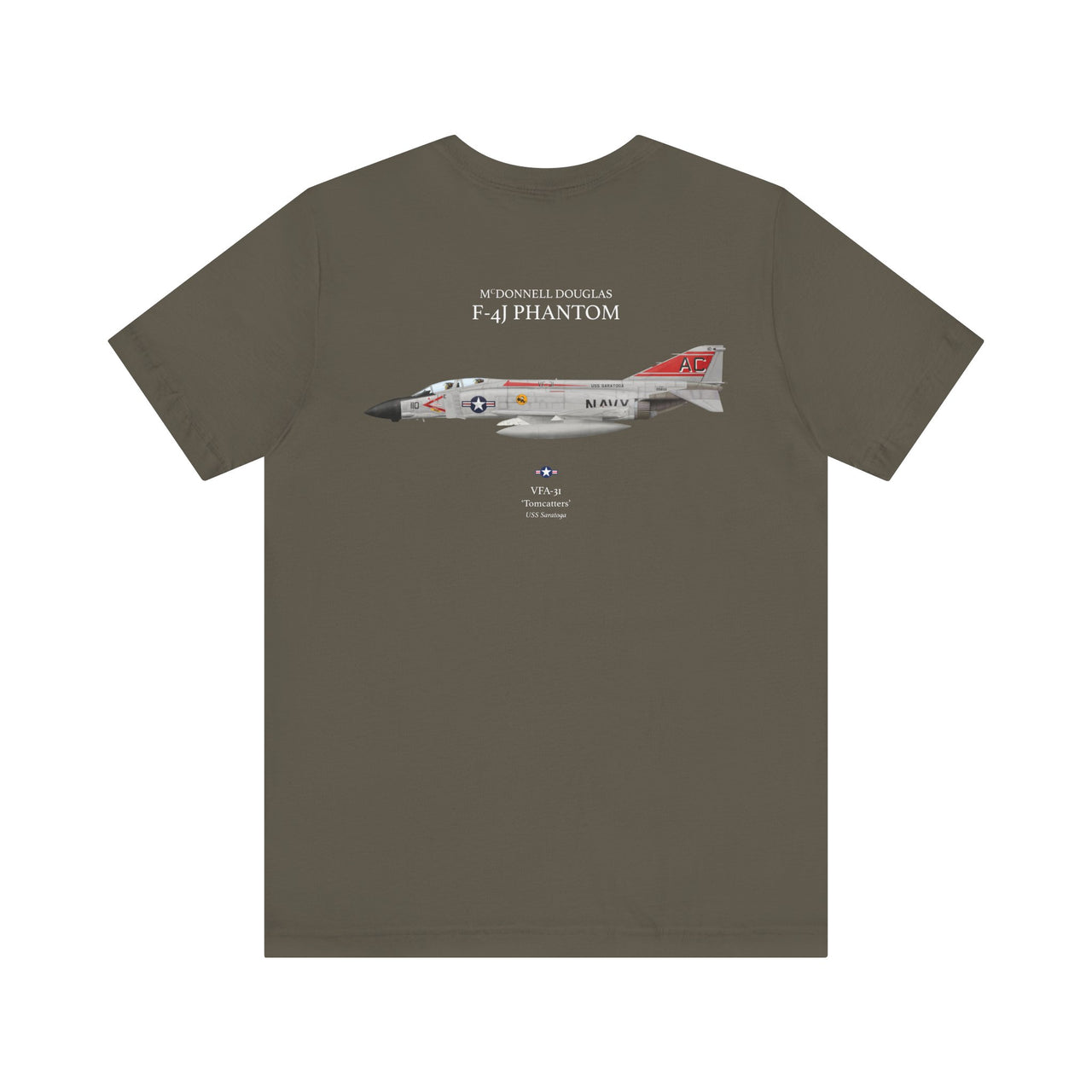 F-4J Phantom 'Tomcatters' - T-shirt printed on back