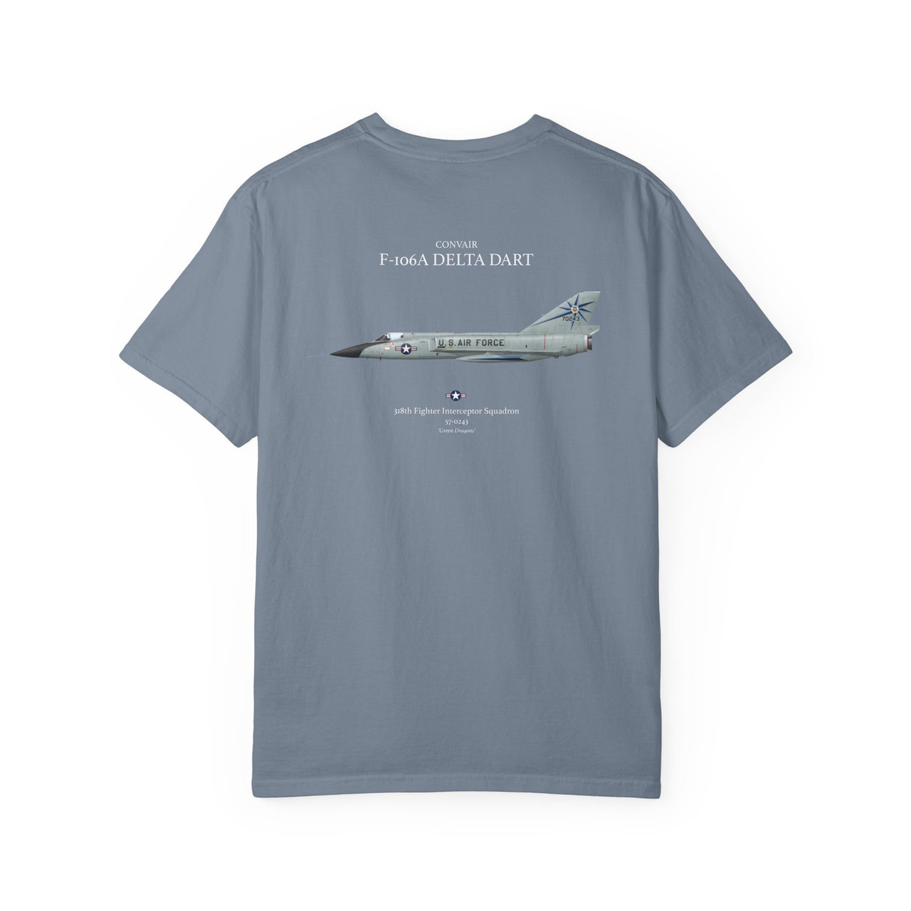 F-106A Delta Dart - T-shirt printed on back