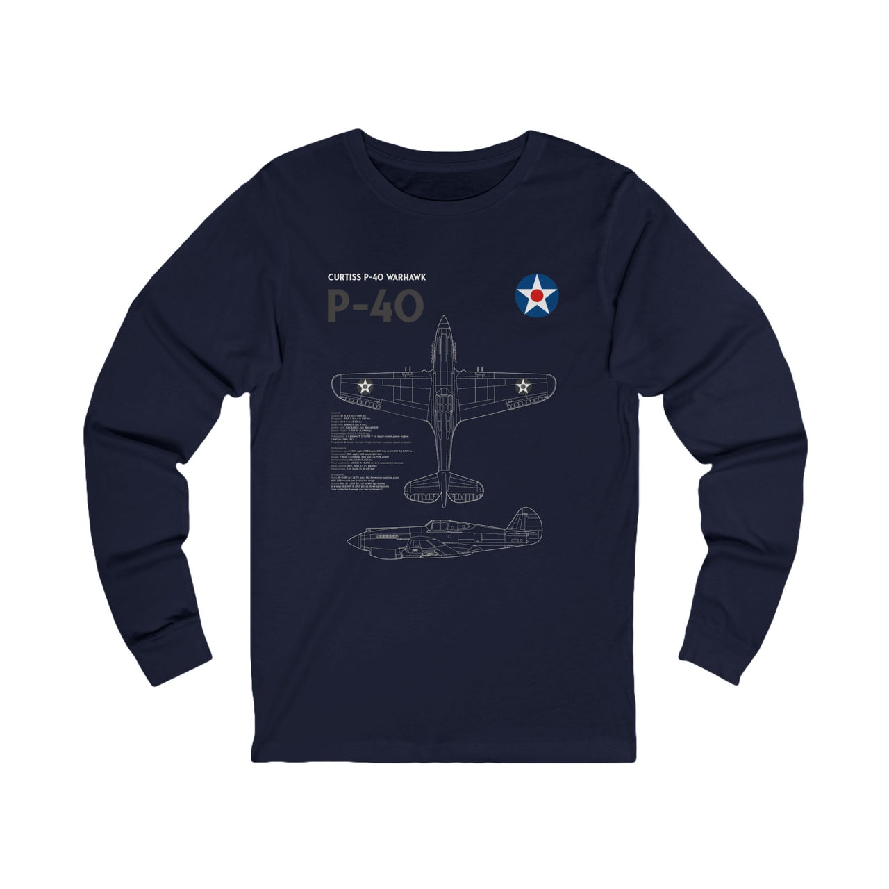 P-40 Warhawk - Long Sleeve Tee