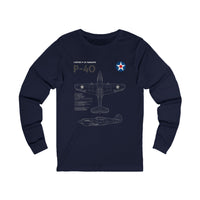 Thumbnail for P-40 Warhawk - Long Sleeve Tee