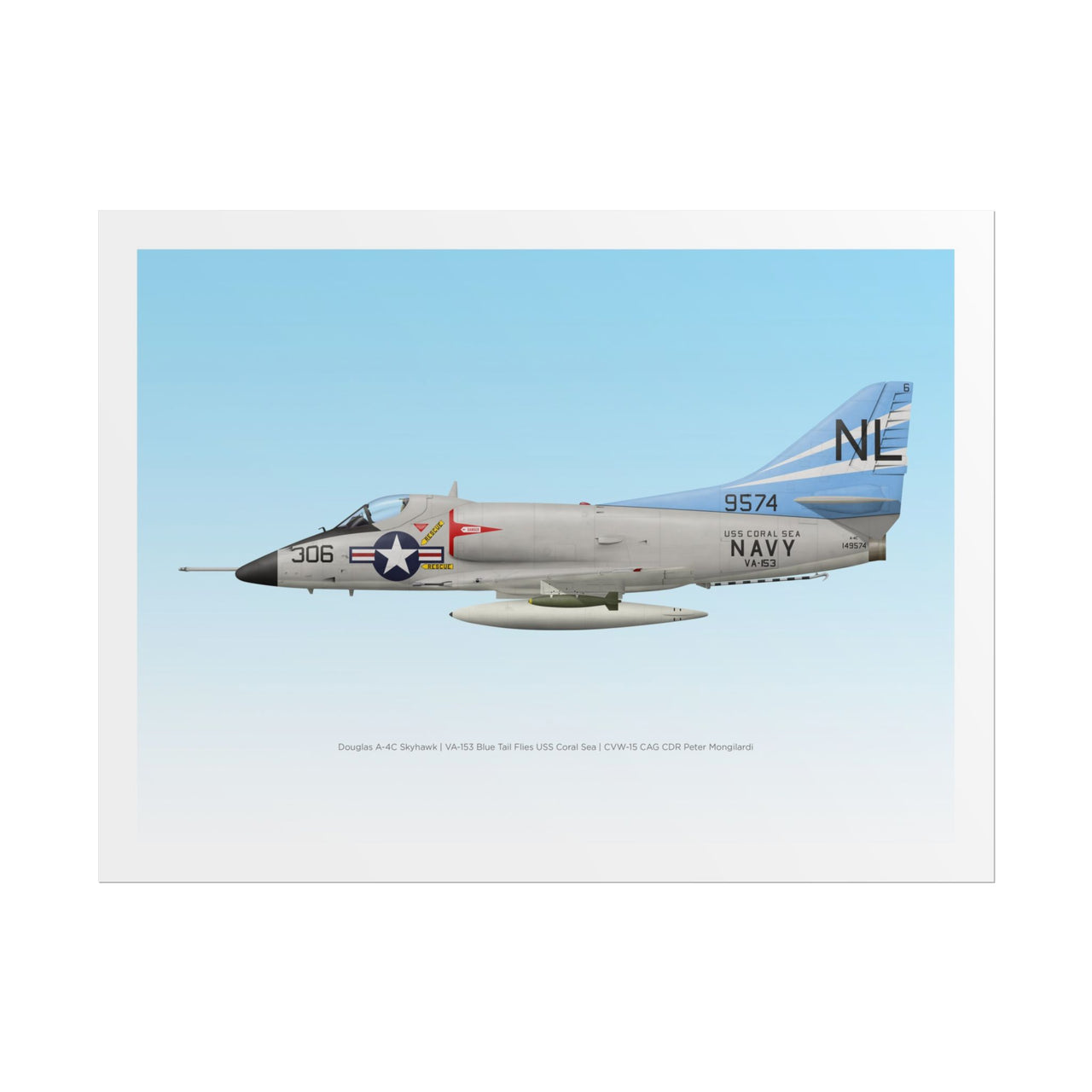 A-4 Skyhawk -  Rolled Poster