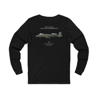 A-10A Thunderbolt II - Long Sleeve Tee printed on back