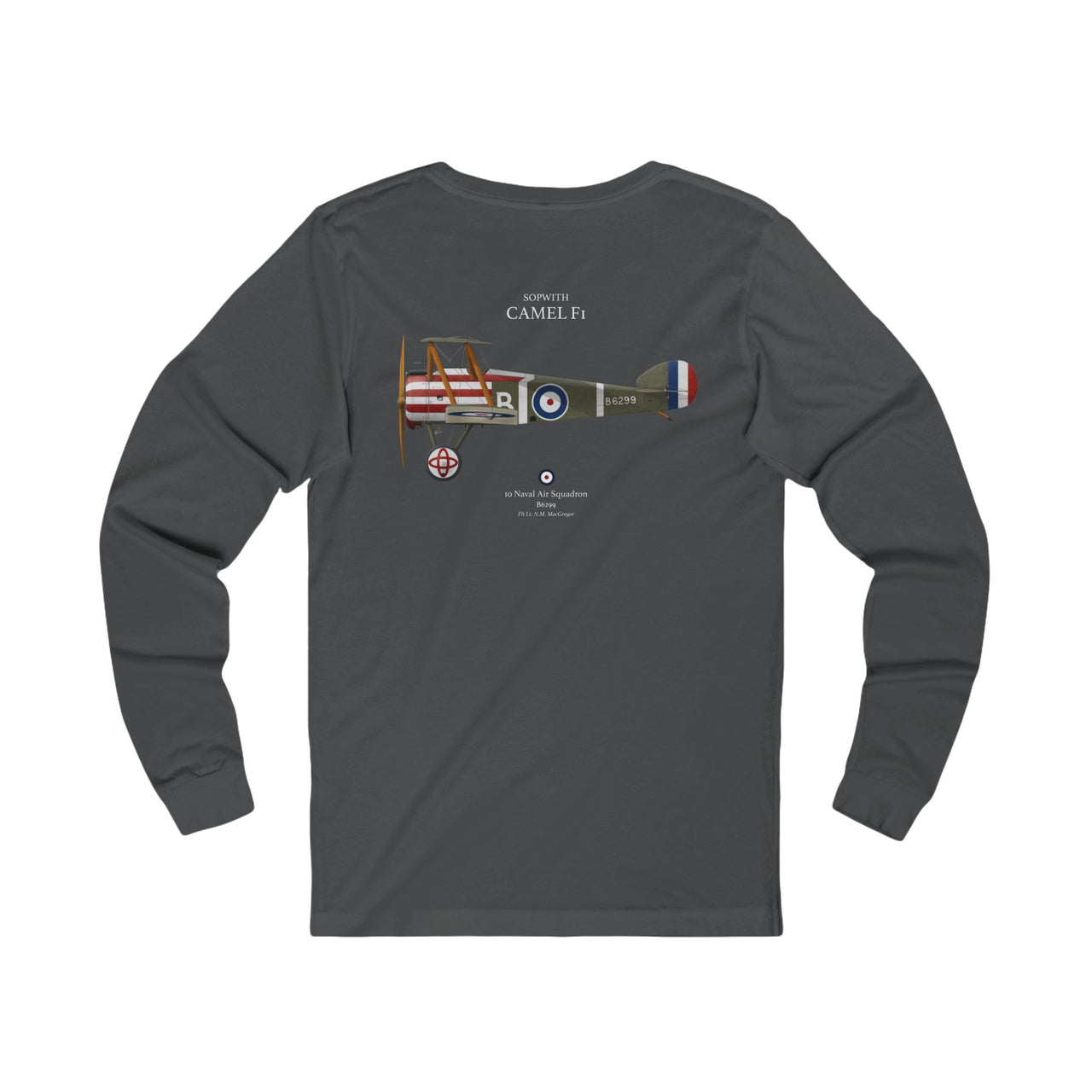 Sopwith Camel F1 - Long-Sleeve T-shirt printed on back
