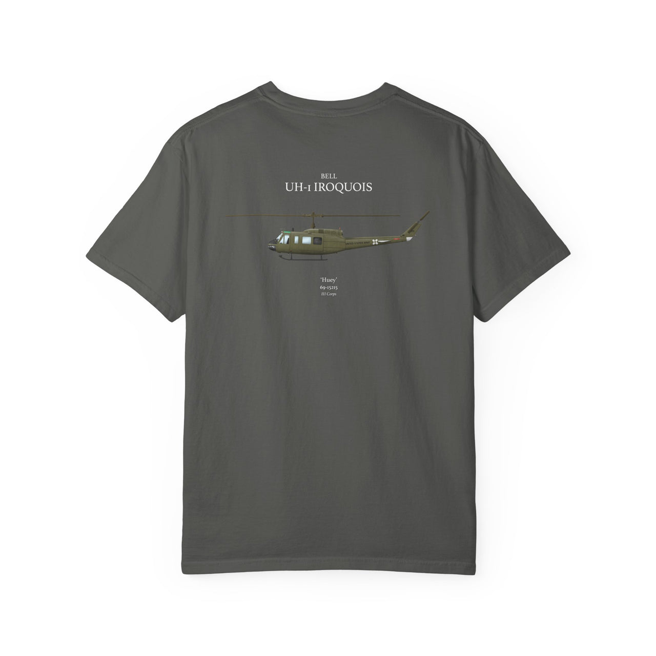 UH-1 Iroquois 'Huey' - T-shirt printed on back