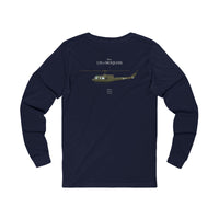 Thumbnail for UH-1 Iroquois 'Huey' - Long-Sleeve T-shirt printed on back