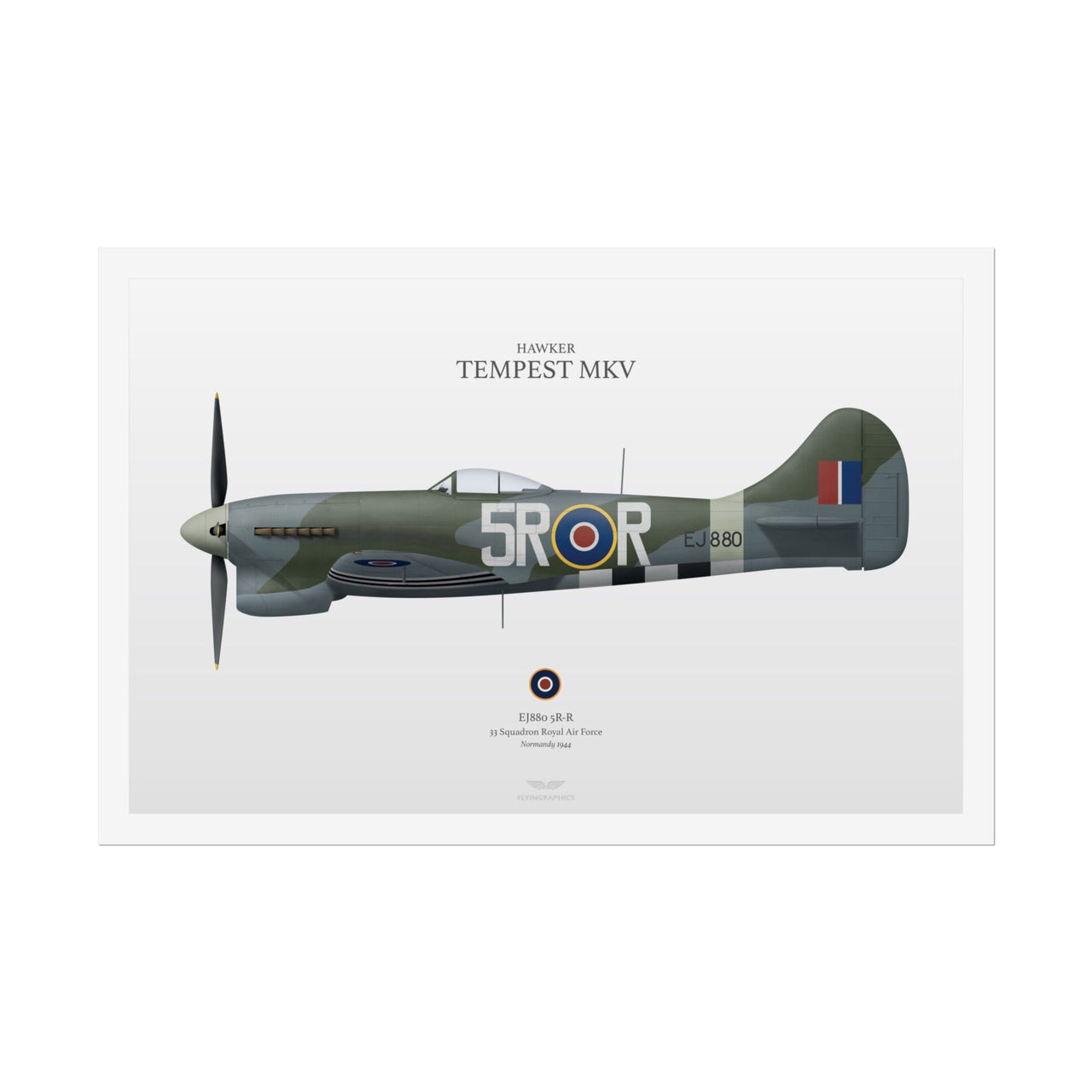 Hawker Tempest MKV -  Rolled Poster