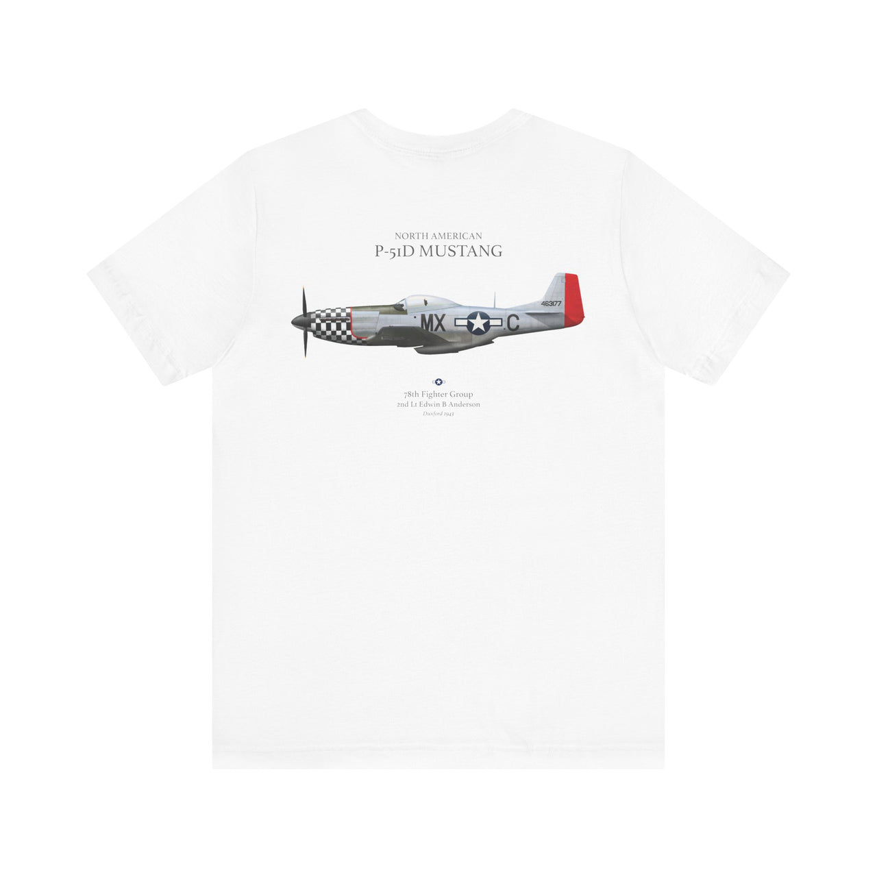 P-51D Mustang 78th FG - T-shirt printed on back