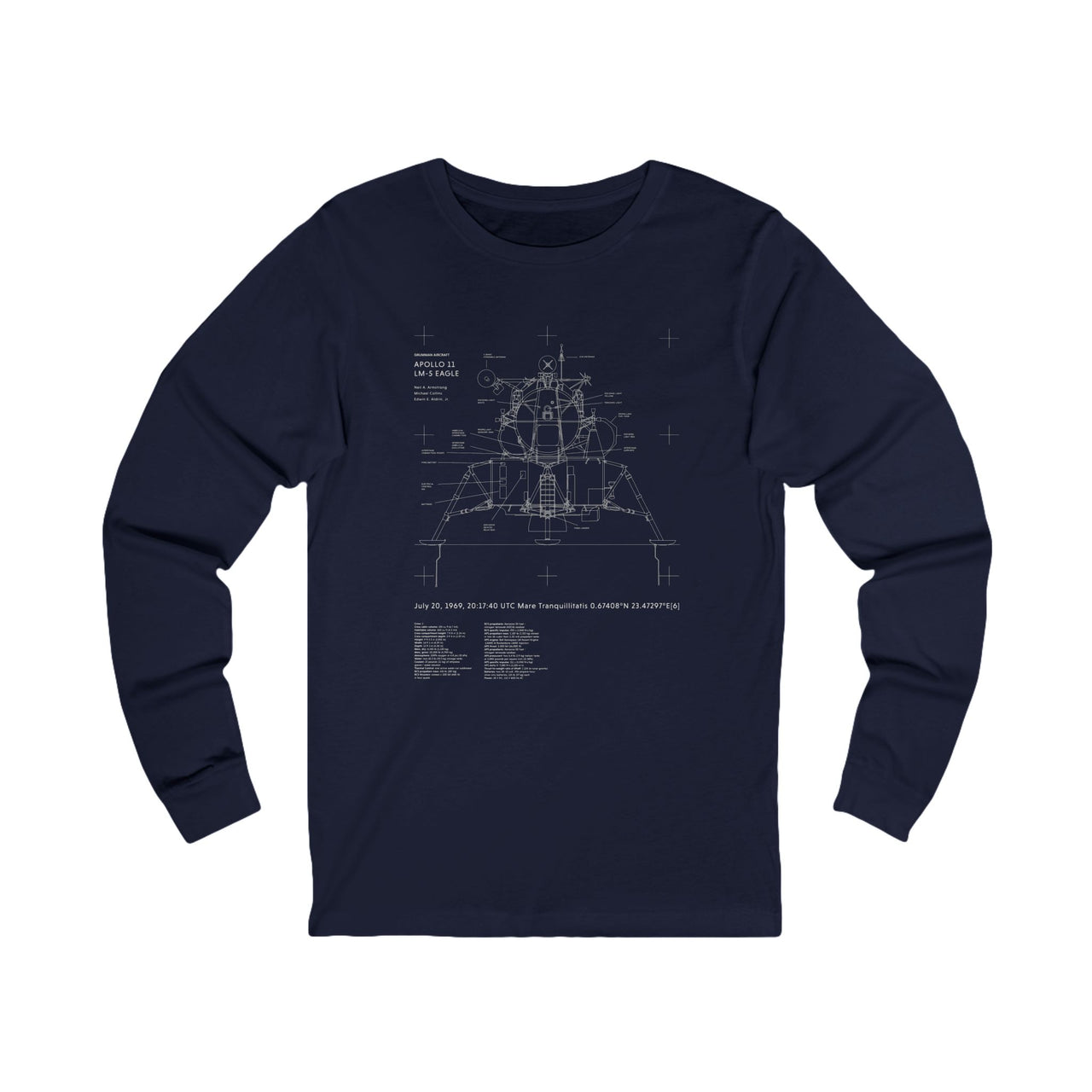 Apollo 11 Lunar Module - Long Sleeve Tee