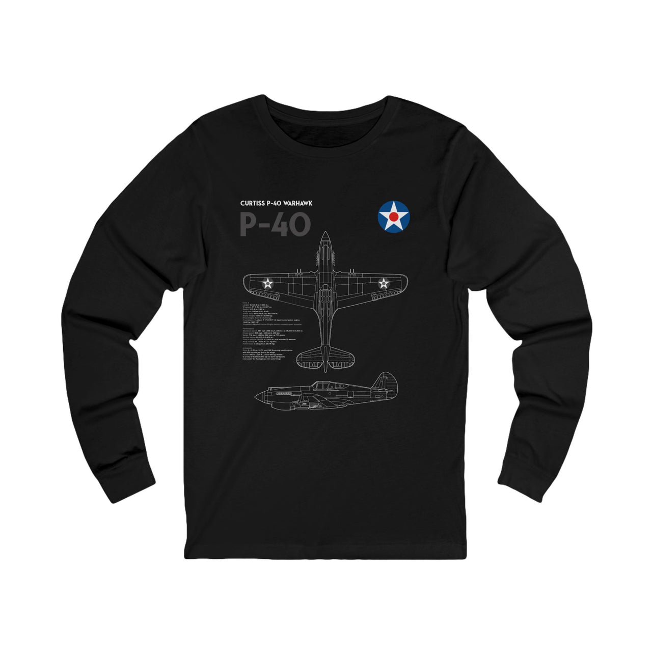 P-40 Warhawk - Long Sleeve Tee