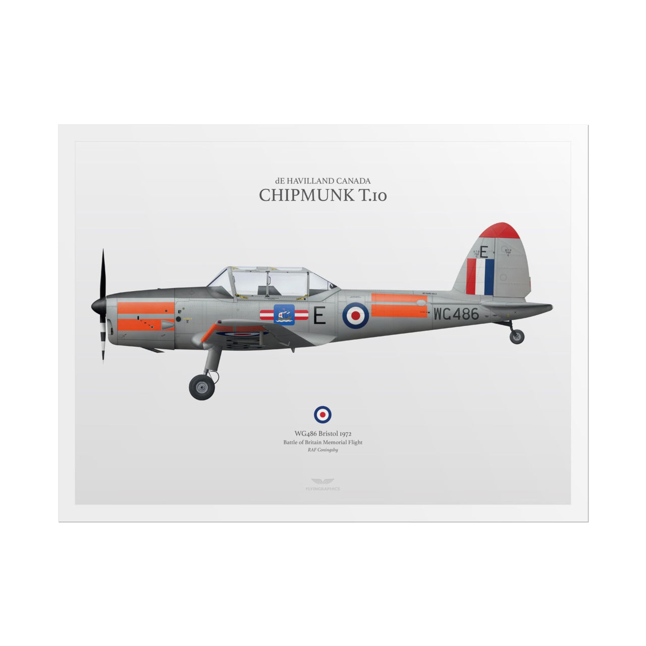 de Havilland Canada Chipmunk T.10 -  Rolled Poster