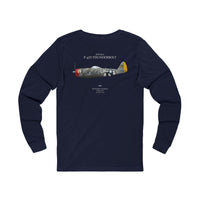 Thumbnail for P-47D Thunderbolt - Long-Sleeve T-shirt printed on back