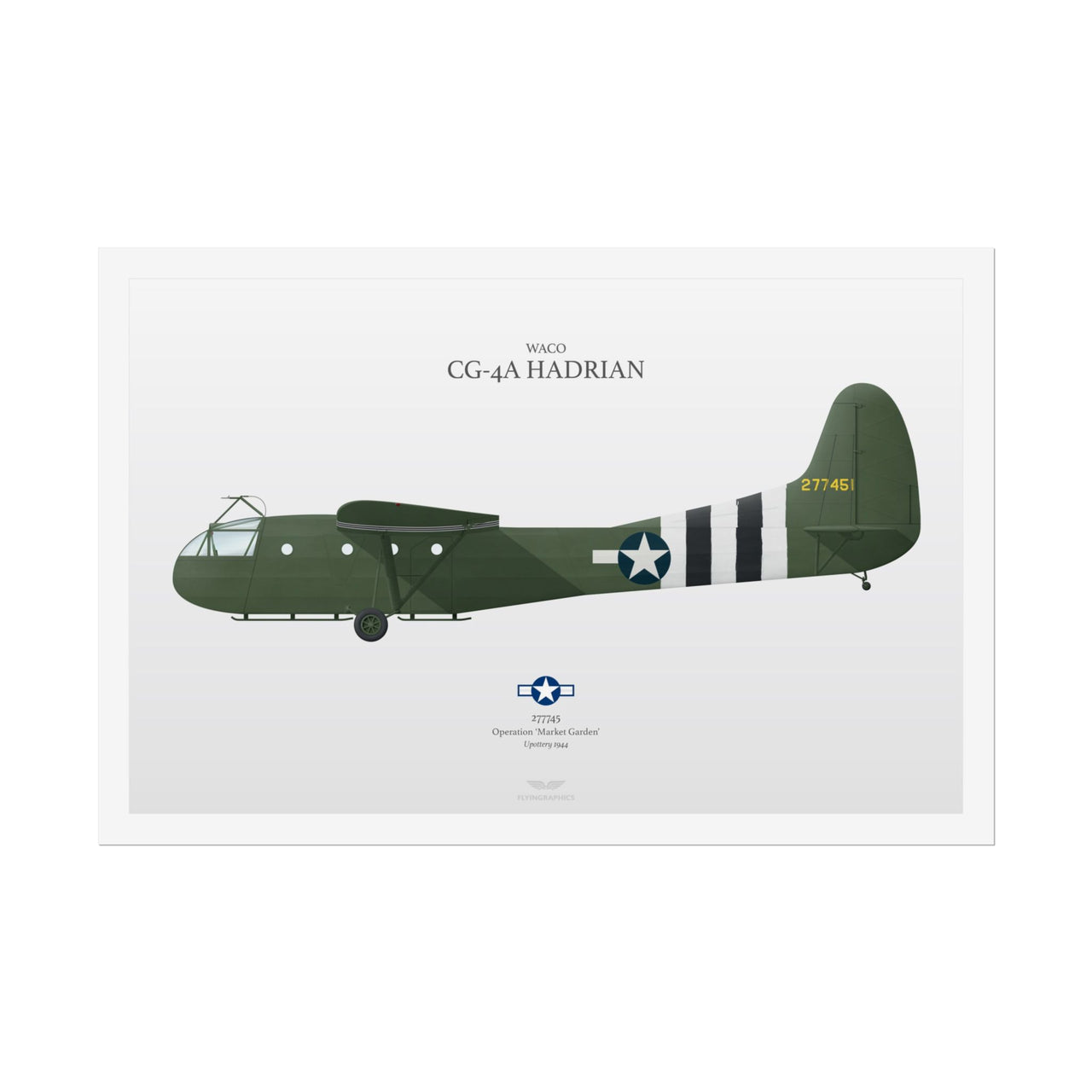 WACO CG-4A Hadrian -  Rolled Poster