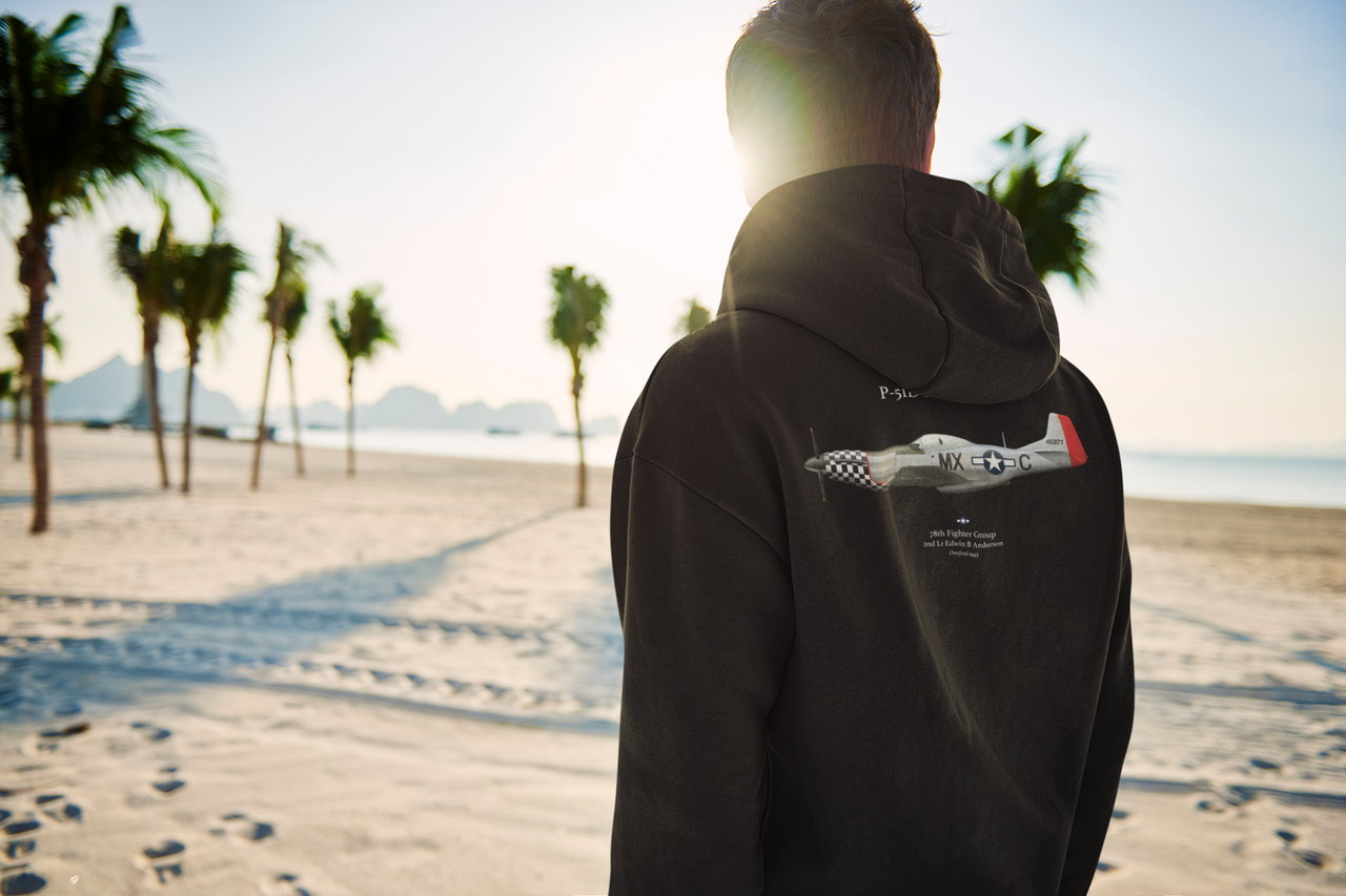 P-51D Mustang 78th FG - Hoodie printed on back