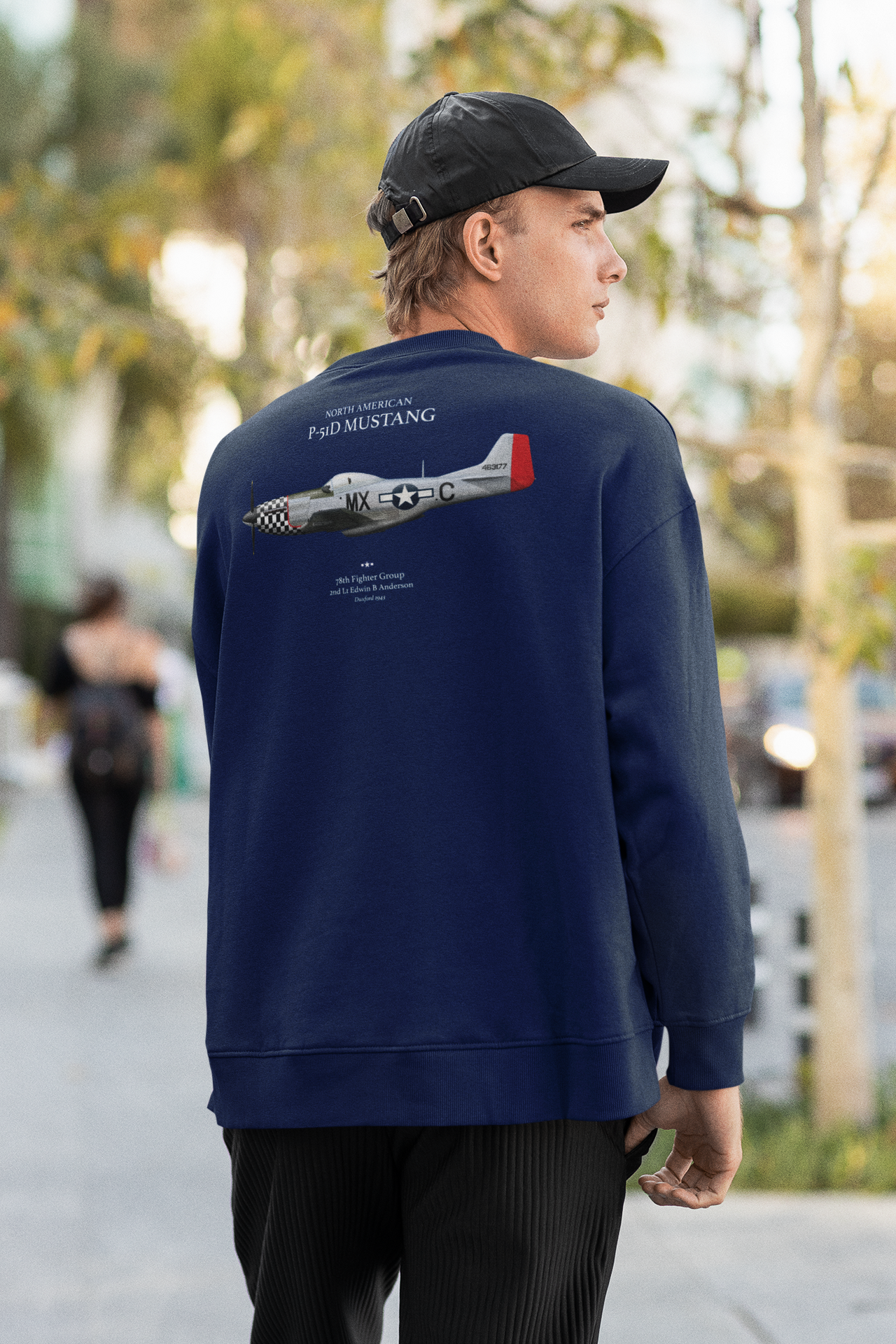 P-51D Mustang 78th Fighter Group - Sweat shirt printed on back
