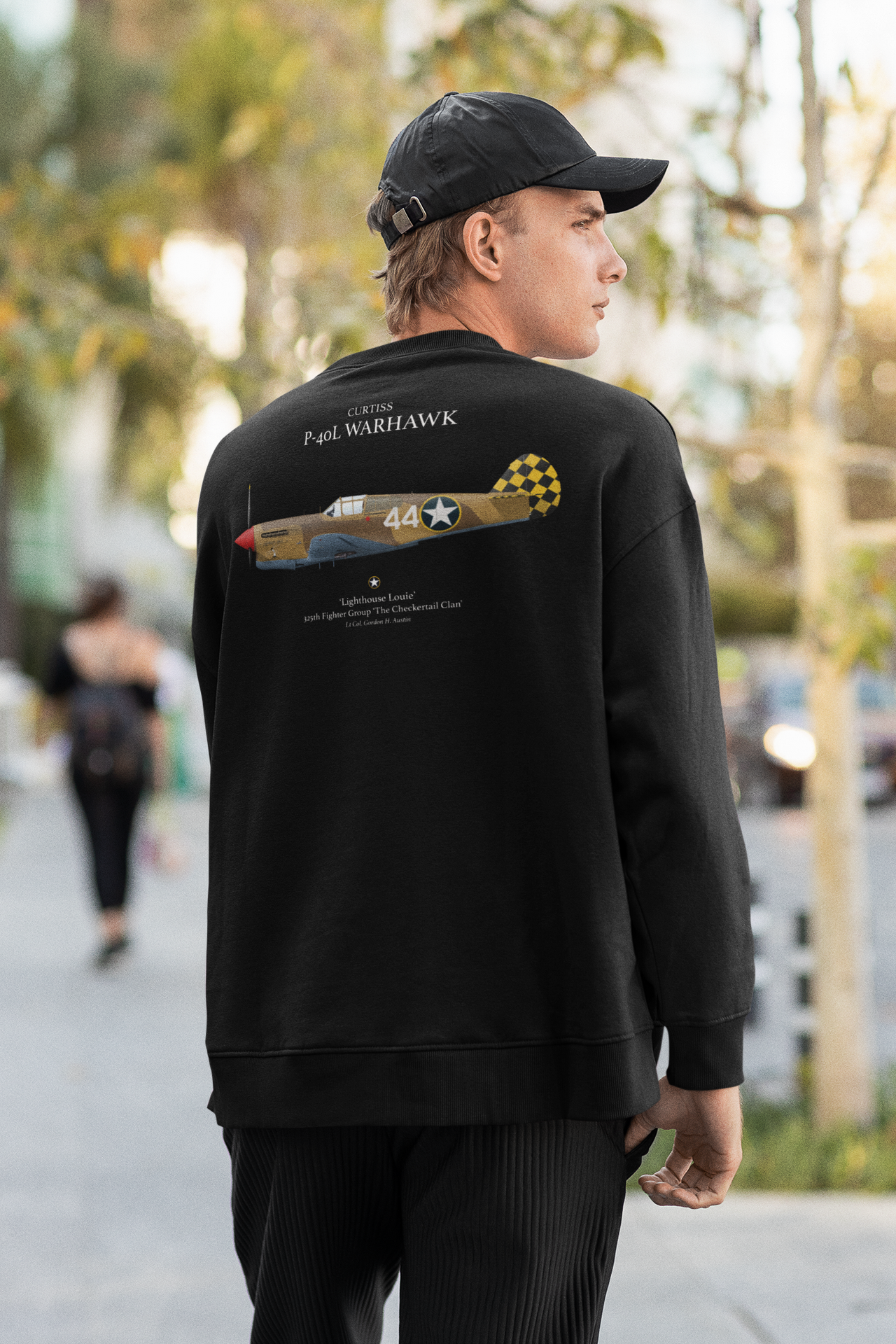P-40L Warhawk - Sweat shirt printed on back