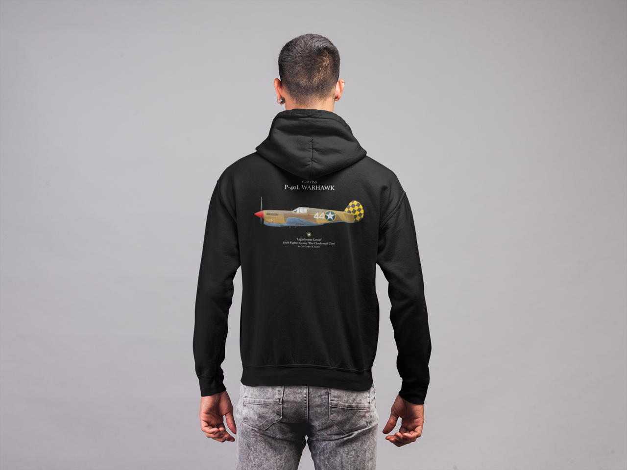 P-40L Warhawk - Hoodie printed on back