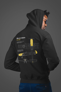 Thumbnail for Messerschmitt 109 - Hoodie printed on back